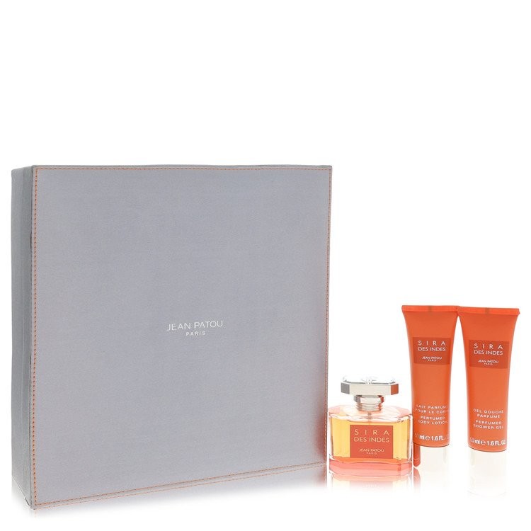Sira Des Indes By Jean Patou Gift Set (50ml Eau De Parfum Spray + 50ml Body Lotion + 50ml Shower Gel) Womens Perfume